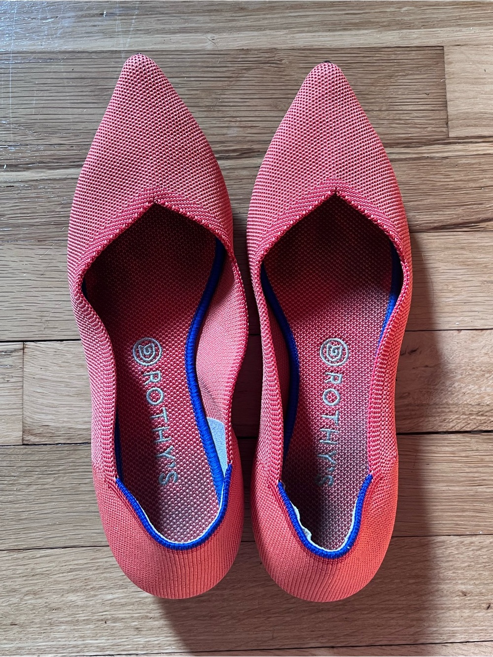 Rothy's The Point Flats in Coral/Orange - Picture 8 of 14